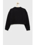 Calvin Klein Jeans Детски памучен суичър в черно с принт - Pepit.bg