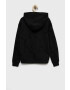 Calvin Klein Jeans Детски памучен суичър в черно с десен - Pepit.bg