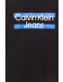 Calvin Klein Jeans Детски памучен суичър в черно с принт - Pepit.bg