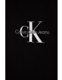 Calvin Klein Jeans Детски памучен суичър в черно с принт - Pepit.bg