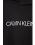 Calvin Klein Jeans Детски памучен суичър в черно с принт - Pepit.bg