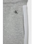 Calvin Klein Jeans Детски панталони в сиво с десен - Pepit.bg