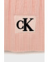 Calvin Klein Jeans Детски шал в розово с изчистен дизайн - Pepit.bg