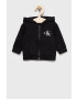 Calvin Klein Jeans Детски суичър в черно с принт - Pepit.bg