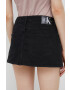 Calvin Klein Jeans Дънкова пола в черно къс модел със стандартна кройка - Pepit.bg