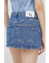 Calvin Klein Jeans Дънкова пола къс модел със стандартна кройка - Pepit.bg