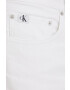 Calvin Klein Jeans Дънкови къси панталони в бяло - Pepit.bg