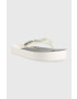 Calvin Klein Jeans Джапанки BEACH SANDAL FLATFORM в бяло с равна подметка YW0YW00716 - Pepit.bg