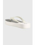 Calvin Klein Jeans Джапанки BEACH SANDAL FLATFORM в бяло с равна подметка YW0YW00716 - Pepit.bg