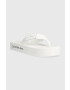 Calvin Klein Jeans Джапанки FLATFORM FLIPFLOP в бяло с платформа YW0YW00993 - Pepit.bg