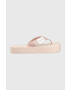 Calvin Klein Jeans Джапанки FLATFORM FLIPFLOP в розово с платформа YW0YW00993 - Pepit.bg