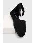 Calvin Klein Jeans Еспадрили ANKLE ESPADRILLE в черно YW0YW01027 - Pepit.bg