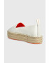 Calvin Klein Jeans Еспадрили FLATFORM ESPADRILLE SOFT NY в бяло с платформа YW0YW00989 - Pepit.bg