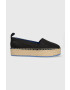 Calvin Klein Jeans Еспадрили FLATFORM ESPADRILLE SOFT NY в черно с платформа YW0YW00989 - Pepit.bg