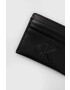 Calvin Klein Jeans Калъф за карти дамски в черно - Pepit.bg