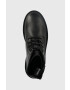 Calvin Klein Jeans Кожени боти в черно с платформа - Pepit.bg