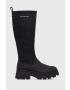 Calvin Klein Jeans Кожени ботуши Chunky Combat - Pepit.bg