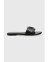 Calvin Klein Jeans Кожени чехли FLAT SANDAL STRAP HW в черно YW0YW00952 - Pepit.bg