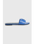 Calvin Klein Jeans Кожени чехли FLAT SANDAL STRAP HW - Pepit.bg