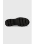 Calvin Klein Jeans Кожени кубинки Chunky Combat Laceup Boot в черно с равна подметка - Pepit.bg
