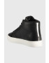 Calvin Klein Jeans Кожени маратонки Classic Cupsole Laceup Mid в черно - Pepit.bg