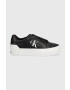 Calvin Klein Jeans Кожени маратонки Vulc Flatform Bold Lth в черно - Pepit.bg