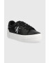 Calvin Klein Jeans Кожени маратонки Vulc Flatform Bold Lth в черно - Pepit.bg