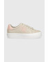 Calvin Klein Jeans Кожени маратонки Vulc Flatform Laceup Low - Pepit.bg