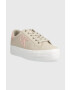 Calvin Klein Jeans Кожени маратонки Vulc Flatform Laceup Low - Pepit.bg