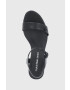 Calvin Klein Jeans Кожени сандали в черно - Pepit.bg