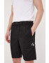Calvin Klein Jeans Къс панталон с лен в черно - Pepit.bg