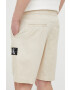 Calvin Klein Jeans Къс панталон с лен в бежово - Pepit.bg