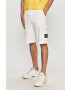 Calvin Klein Jeans Къс панталон мъжки в бяло - Pepit.bg