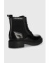 Calvin Klein Jeans Кубинки Military Boot в черно с равна подметка - Pepit.bg