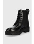 Calvin Klein Jeans Кубинки Military Boot в черно с равна подметка - Pepit.bg