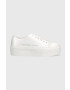 Calvin Klein Jeans Маратонки FLATFORM+ CUPSOLE SATIN в бяло - Pepit.bg