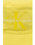 Calvin Klein Jeans Памучна капела В жълто от памук - Pepit.bg