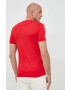 Calvin Klein Jeans Памучна тениска в червено с принт - Pepit.bg