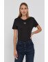 Calvin Klein Jeans Памучна тениска в черно - Pepit.bg