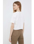 Calvin Klein Jeans Памучна тениска в бяло - Pepit.bg