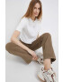 Calvin Klein Jeans Памучна тениска в бяло - Pepit.bg