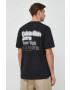 Calvin Klein Jeans Памучна тениска в черно с принт - Pepit.bg
