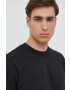 Calvin Klein Jeans Памучна тениска в черно с принт - Pepit.bg