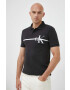 Calvin Klein Jeans Памучна тениска с яка - Pepit.bg