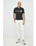 Calvin Klein Jeans Памучна тениска с яка - Pepit.bg