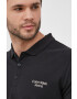 Calvin Klein Jeans Памучна тениска с яка - Pepit.bg
