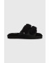 Calvin Klein Jeans Пантофи HOME SLIDE VELCRO SHEARLING в черно YW0YW00861 - Pepit.bg