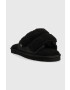 Calvin Klein Jeans Пантофи HOME SLIDE VELCRO SHEARLING в черно YW0YW00861 - Pepit.bg