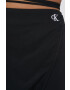 Calvin Klein Jeans Пола в черно къс модел със стандартна кройка - Pepit.bg