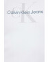 Calvin Klein Jeans Рокля в бяло къс модел с кройка по тялото - Pepit.bg